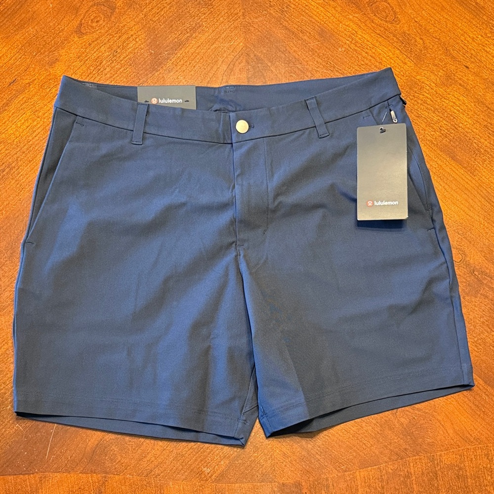 NWT Men’s Lululemon Commission Short Classic 7” Sz 34 True Navy Blue
